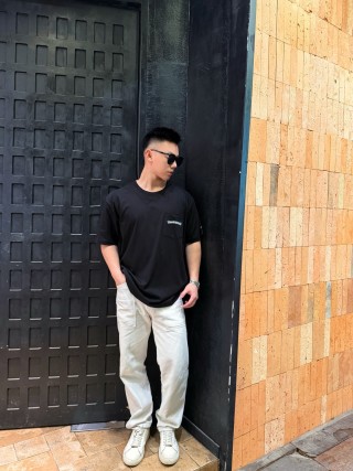 Chrome Hearts Black Gothic Logo T-Shirt view 5