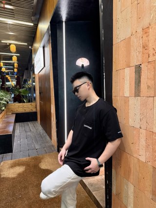 Chrome Hearts Black Gothic Logo T-Shirt view 8