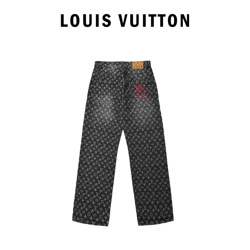 Louis Vuitton Monogram Canvas Jeans - Black view