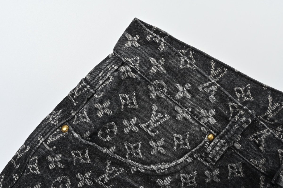 Louis Vuitton Monogram Canvas Jeans - Black view