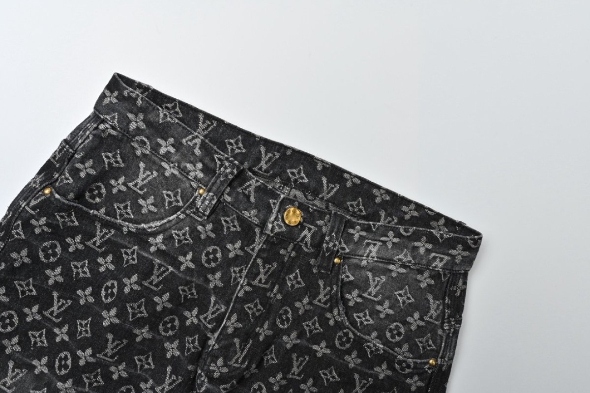 Louis Vuitton Monogram Canvas Jeans - Black view