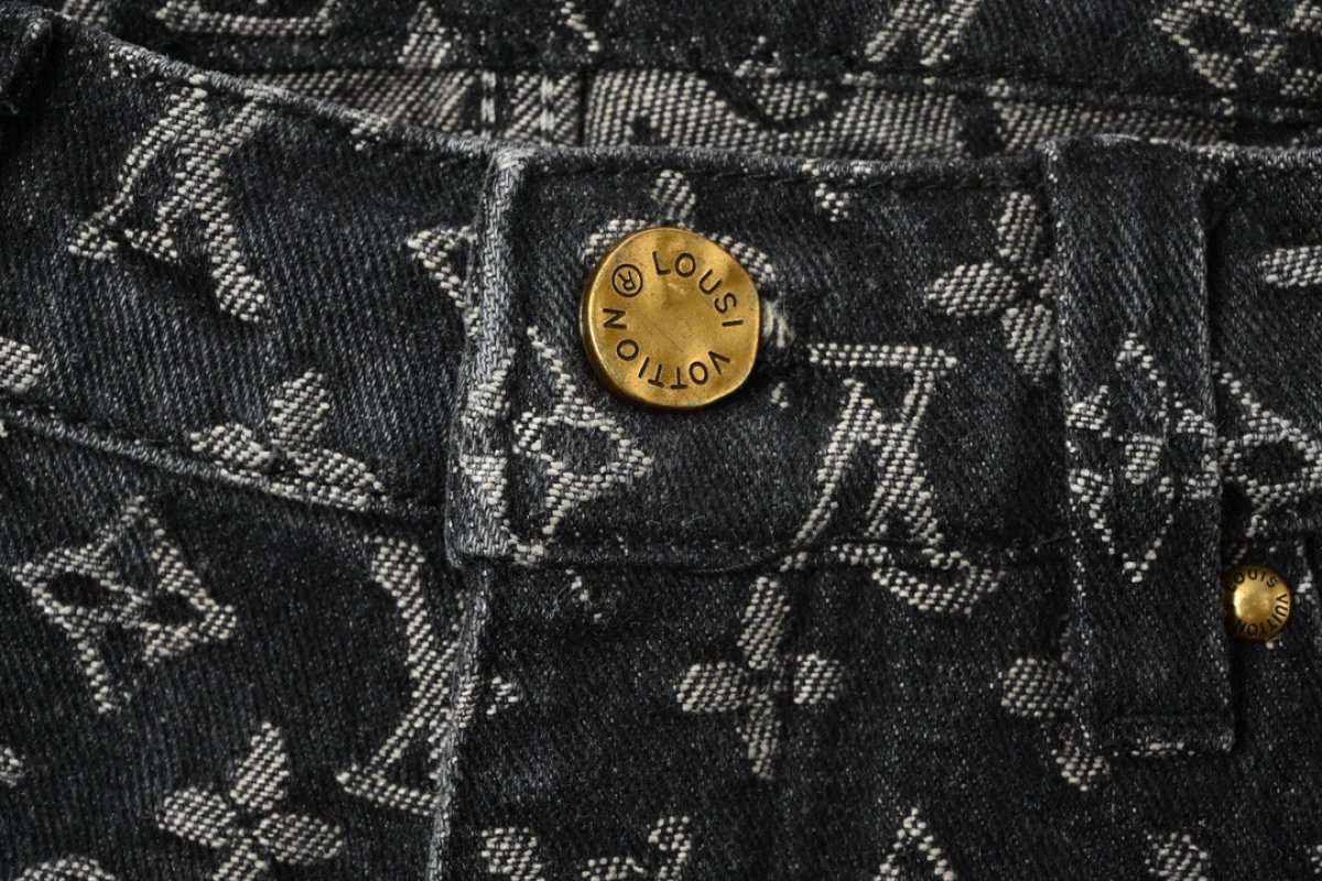 Louis Vuitton Monogram Canvas Jeans - Black view