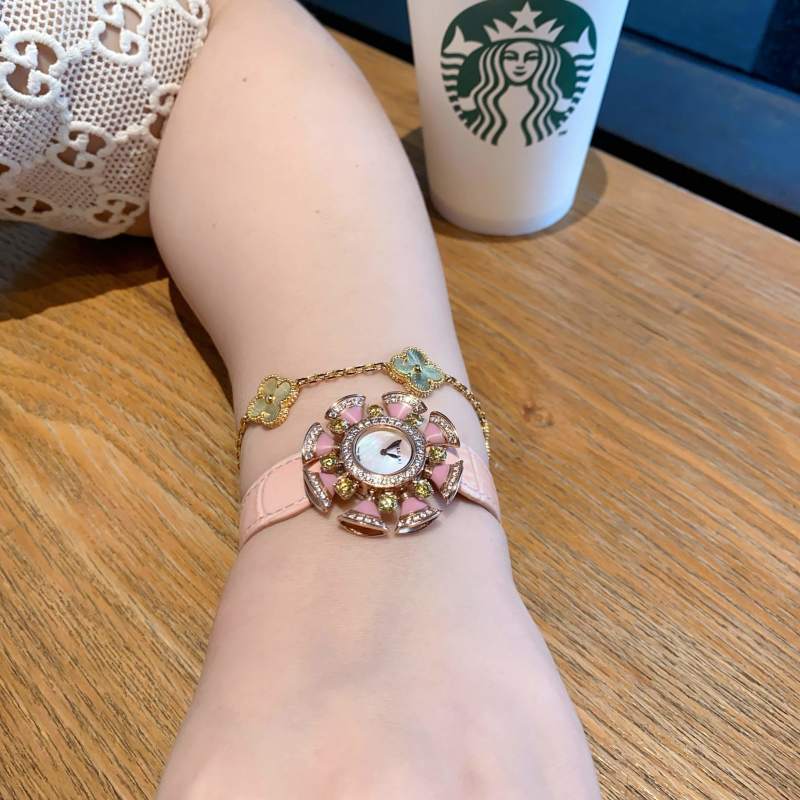 Bulgari Divas' Dream Rose Gold Amethyst Diamond Watch