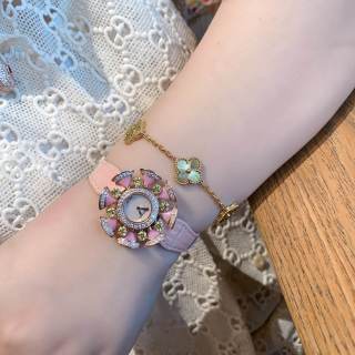 Bulgari Divas' Dream Rose Gold Amethyst Diamond Watch view 2