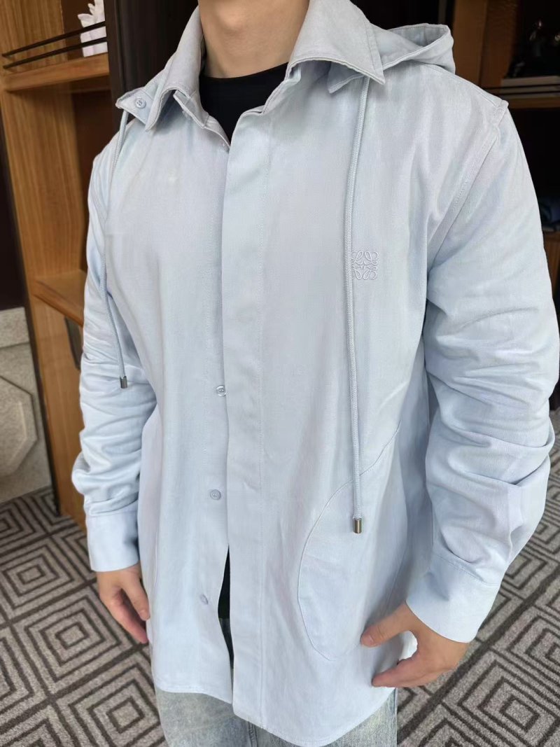 Loewe White Hooded Zip Jacket