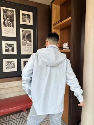 Loewe White Hooded Zip Jacket view 5