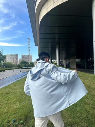 Loewe White Hooded Zip Jacket view 10