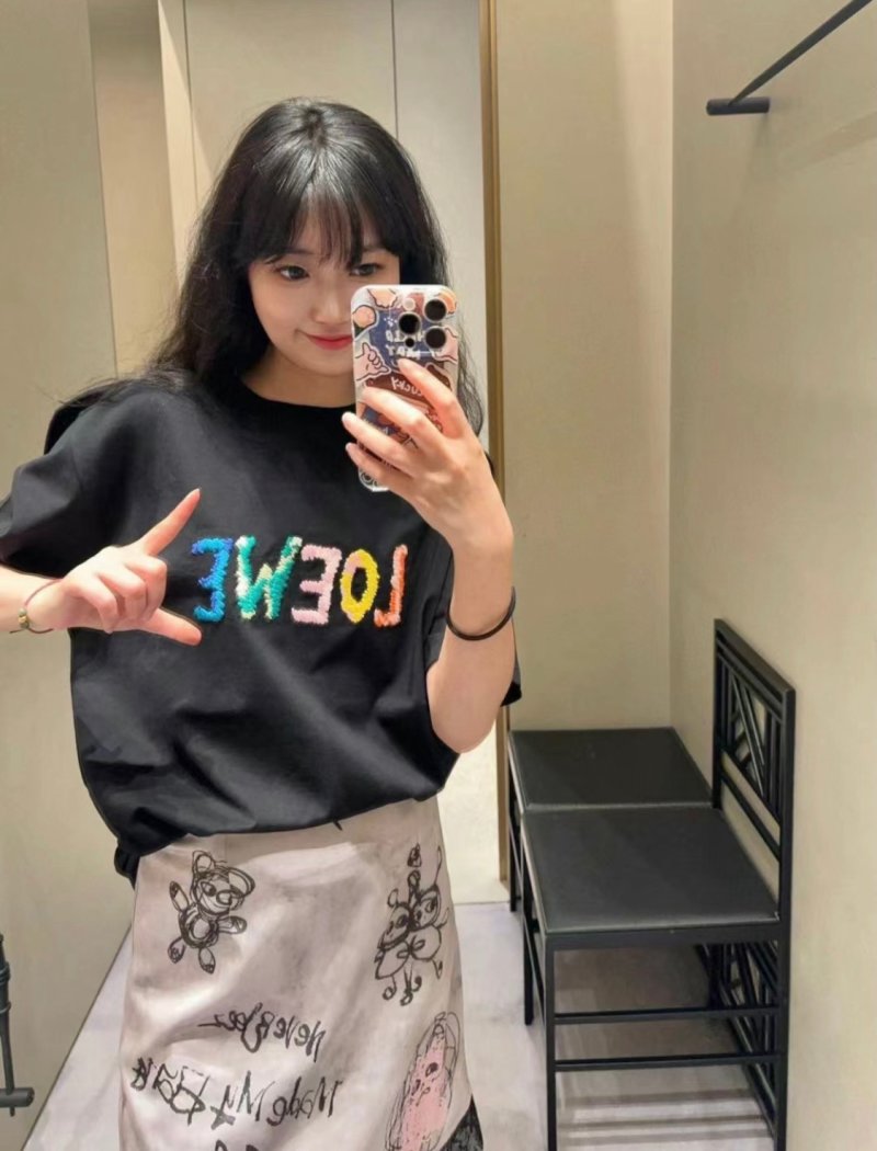 Black Colorful Gradient Logo Short Sleeve T-Shirt view