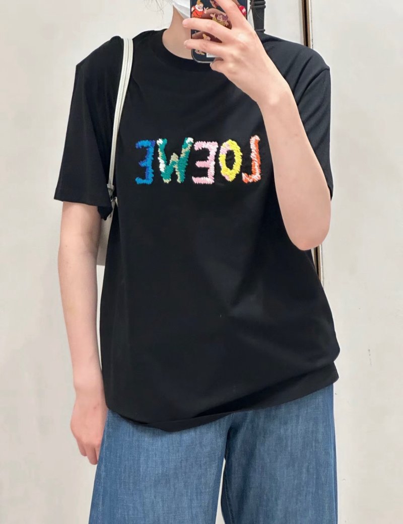 Black Colorful Gradient Logo Short Sleeve T-Shirt view