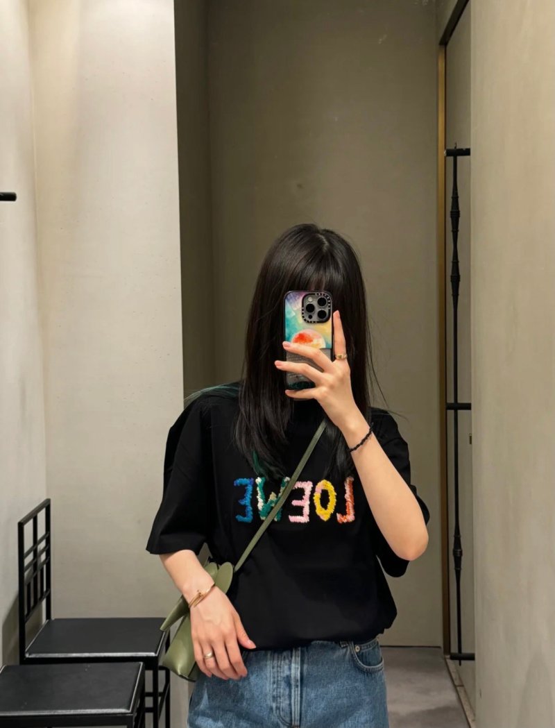 Black Colorful Gradient Logo Short Sleeve T-Shirt view