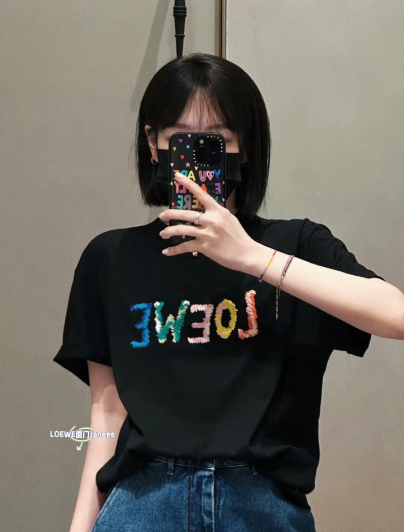 Black Colorful Gradient Logo Short Sleeve T-Shirt view