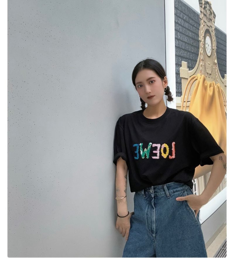 Black Colorful Gradient Logo Short Sleeve T-Shirt view
