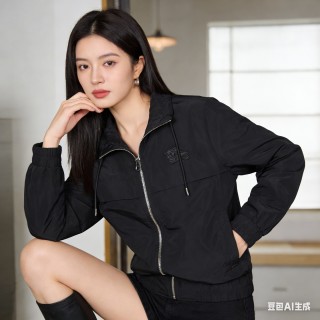 The North Face Black Zip Harrington Jacket view 4