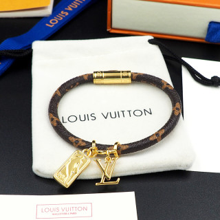 Louis Vuitton x NBA Hang It Monogram Canvas Bracelet Gold view 4