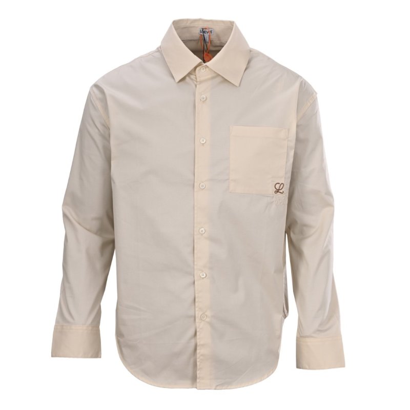 Premium White Long Sleeve Button-Up Shirt view