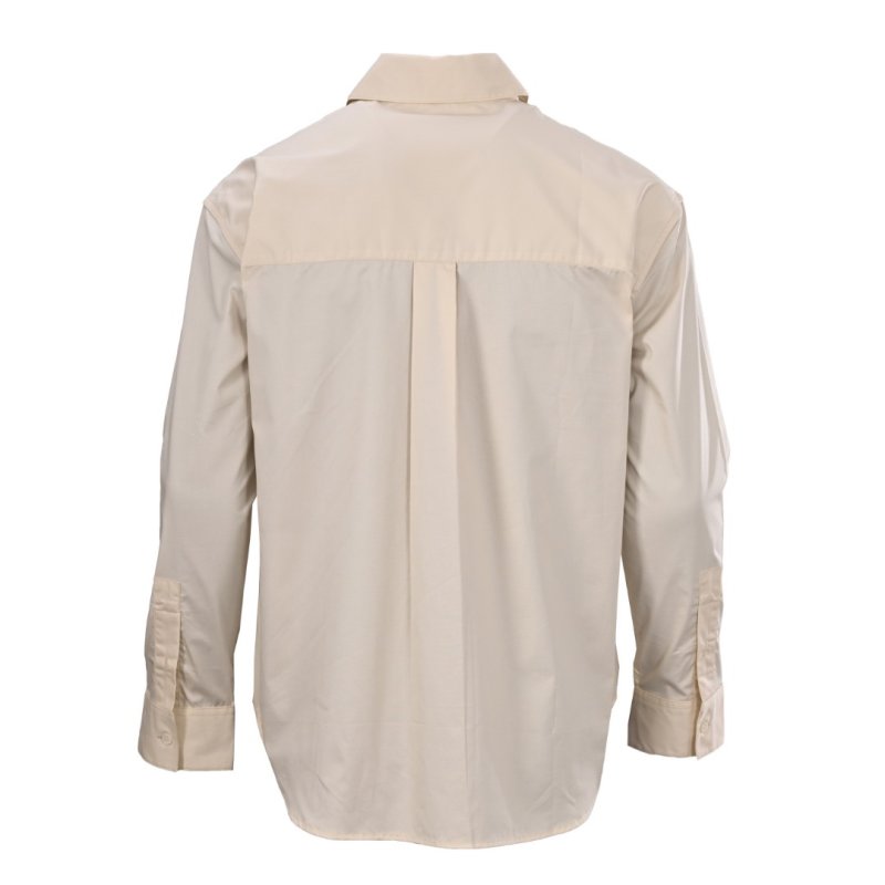 Premium White Long Sleeve Button-Up Shirt view