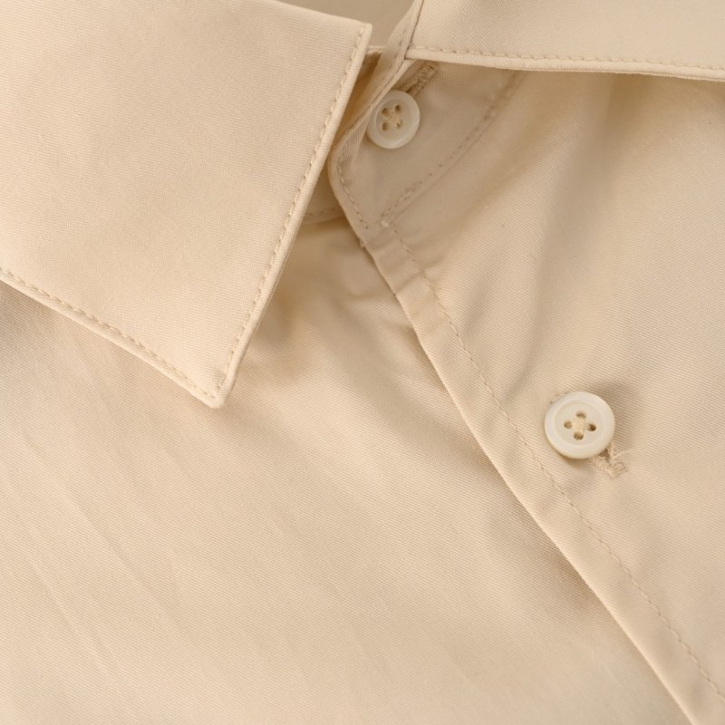 Premium White Long Sleeve Button-Up Shirt view