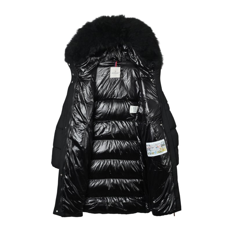 Black Puffer Down Jacket – Lightweight Winter Coat view