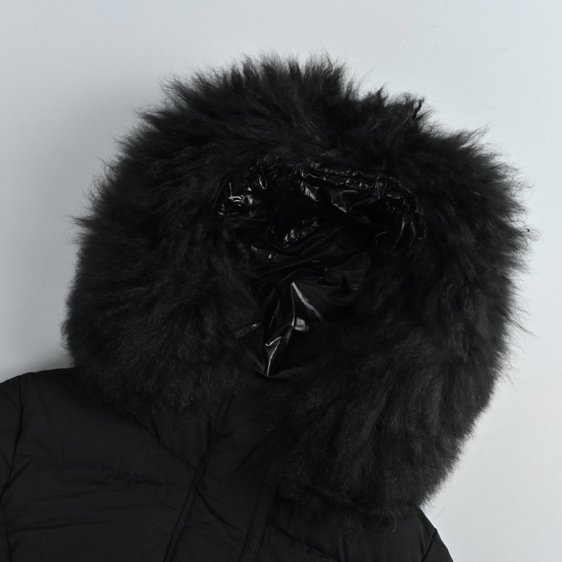 Black Puffer Down Jacket – Lightweight Winter Coat view