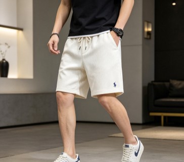 Polo Ralph Lauren Cream Ribbed Drawstring Shorts view 8