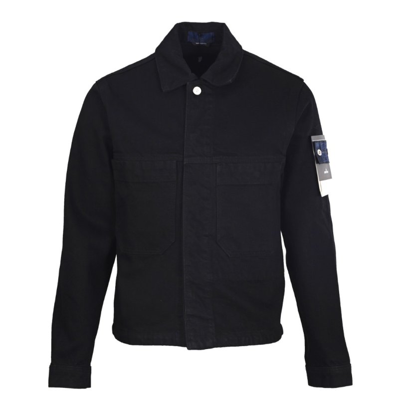 Stone Island Black Compass Badge Overshirt Jacket view