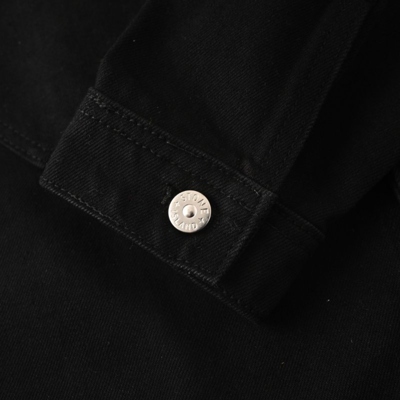 Stone Island Black Compass Badge Overshirt Jacket view
