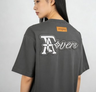 Louis Vuitton Monogram Logo Oversized T-Shirt Charcoal Grey view 2