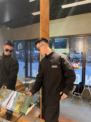 Balenciaga Black Logo Overshirt Jacket view 3