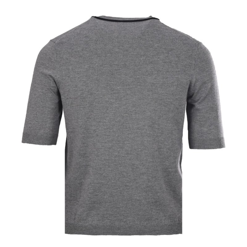 Loewe Charcoal Grey Ribbed Crew Neck T-Shirt view