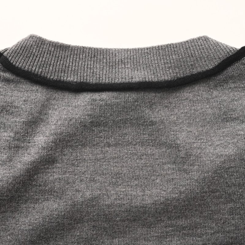 Loewe Charcoal Grey Ribbed Crew Neck T-Shirt view