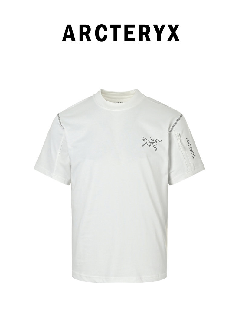 Arcteryx Beige Graphic Logo Short Sleeve T-Shirt view