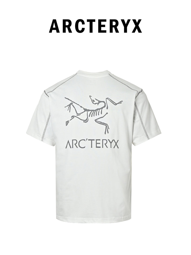 Arcteryx Beige Graphic Logo Short Sleeve T-Shirt view