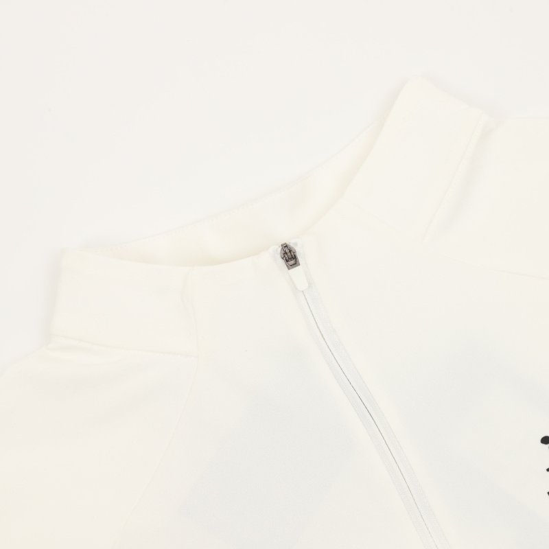 Kailas White Quarter-Zip Long Sleeve T-Shirt view