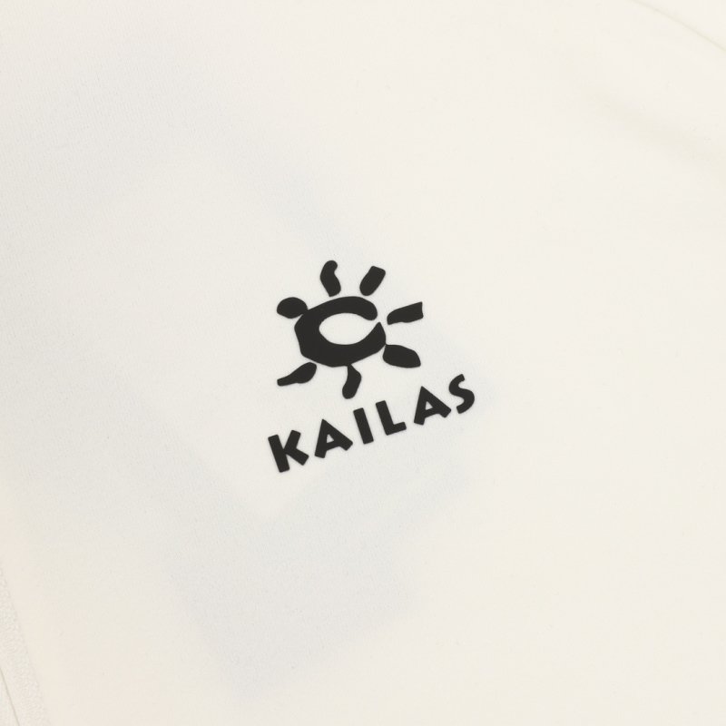 Kailas White Quarter-Zip Long Sleeve T-Shirt view