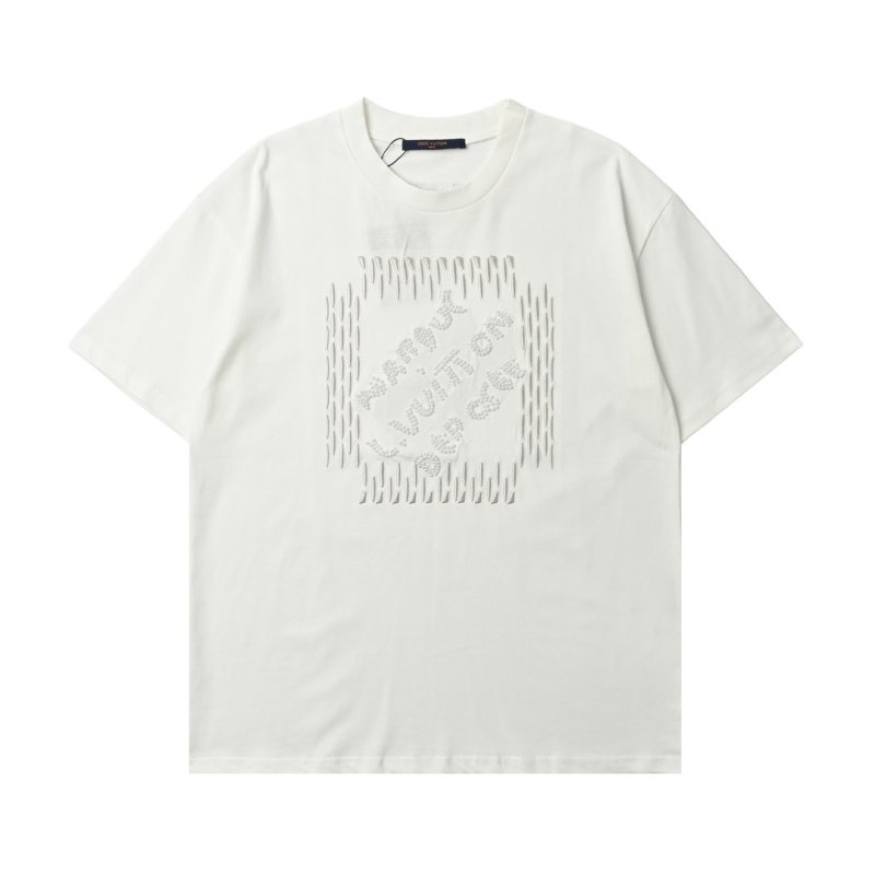 Cream Rhinestone Logo Oversized T-Shirt view