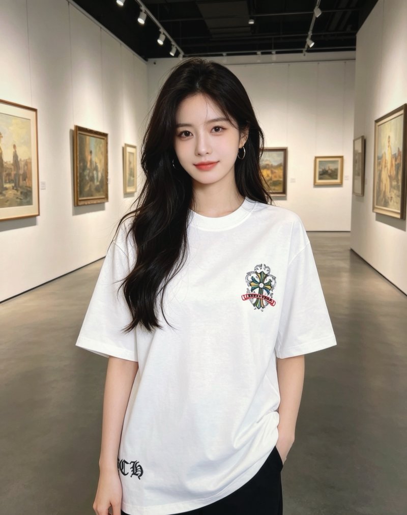 Chrome Hearts Cross Logo White T-Shirt