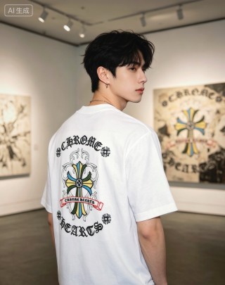 Chrome Hearts Cross Logo White T-Shirt view 2