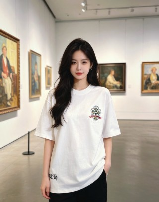 Chrome Hearts Cross Logo White T-Shirt view 4