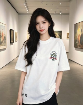 Chrome Hearts Cross Logo White T-Shirt view 5