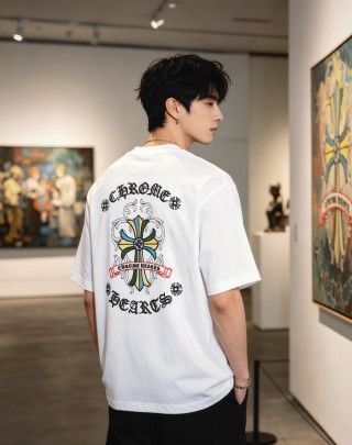 Chrome Hearts Cross Logo White T-Shirt view 6