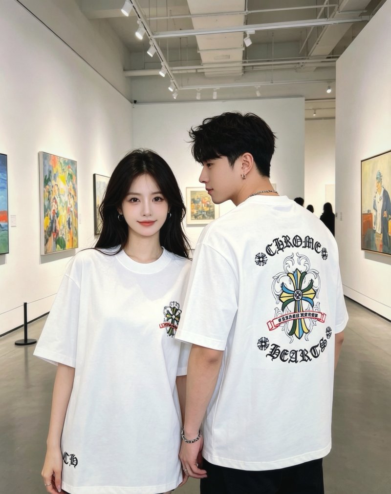 Chrome Hearts Cross Logo White T-Shirt view