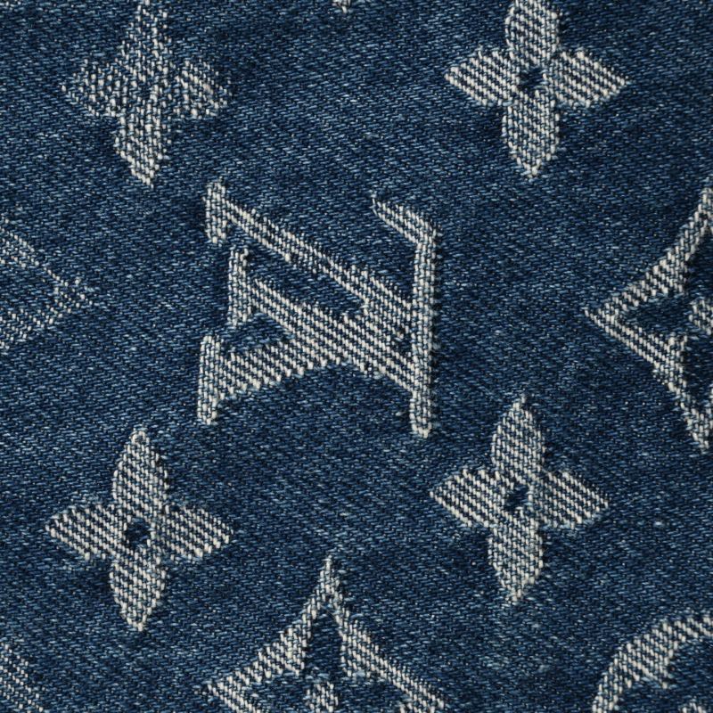 Louis Vuitton Monogram Denim Short-Sleeve Shirt Blue view