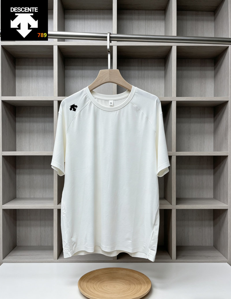 Descente Short-Sleeve Polo Shirt - Gray Blue view