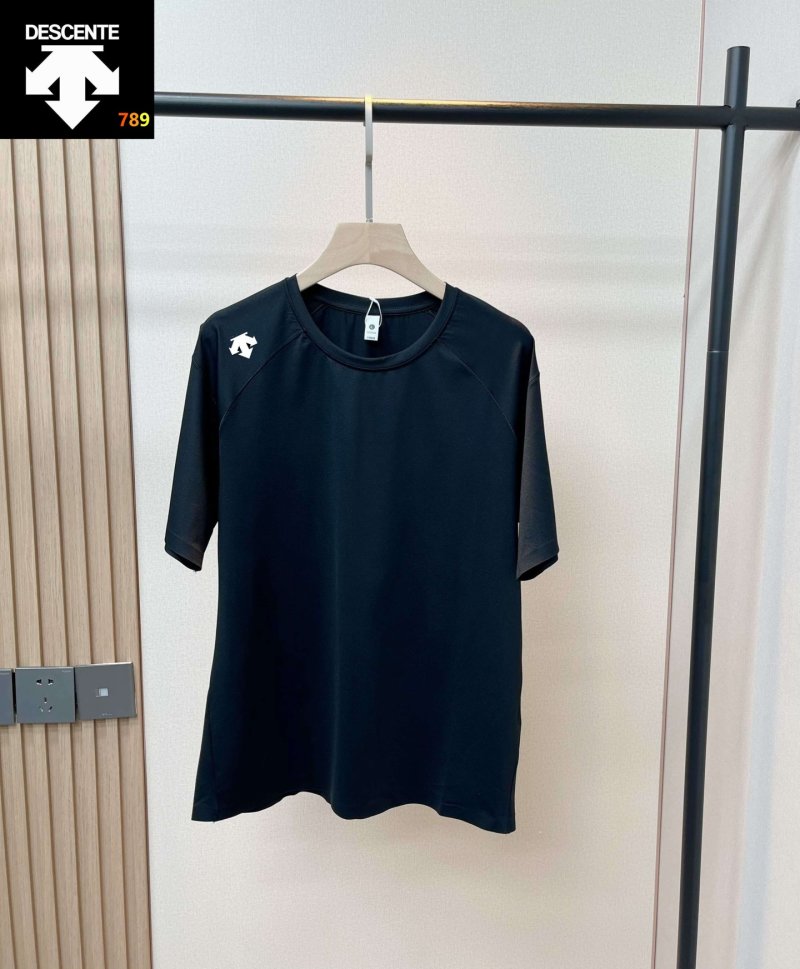 Descente Short-Sleeve Polo Shirt - Gray Blue view