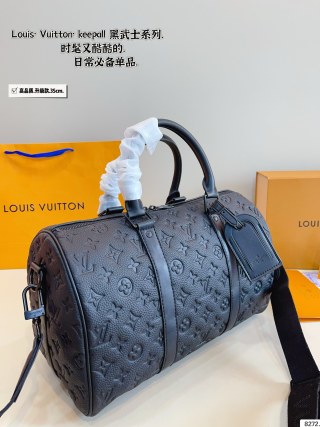 Louis Vuitton Keepall Black Monogram Duffle Bag view 4