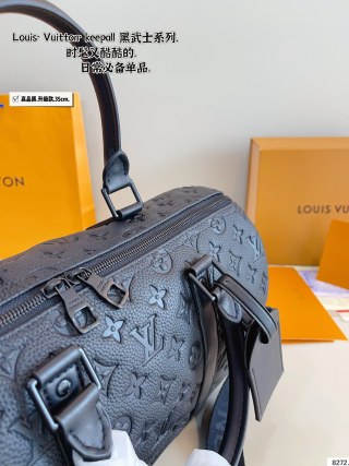 Louis Vuitton Keepall Black Monogram Duffle Bag view 7