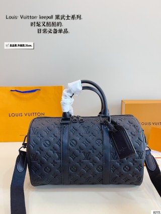Louis Vuitton Keepall Black Monogram Duffle Bag view 8