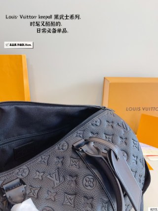Louis Vuitton Keepall Black Monogram Duffle Bag view 9