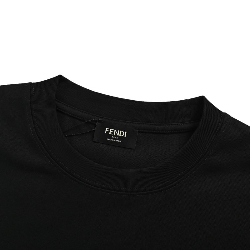 Fendi Logo Print Black T-Shirt view