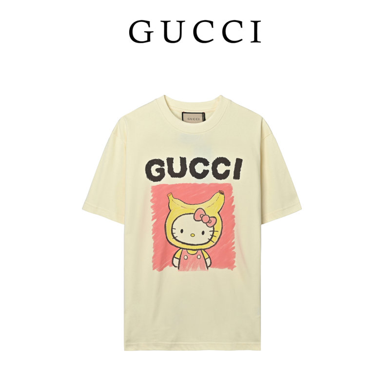 Gucci Hello Kitty Graphic White T-Shirt view